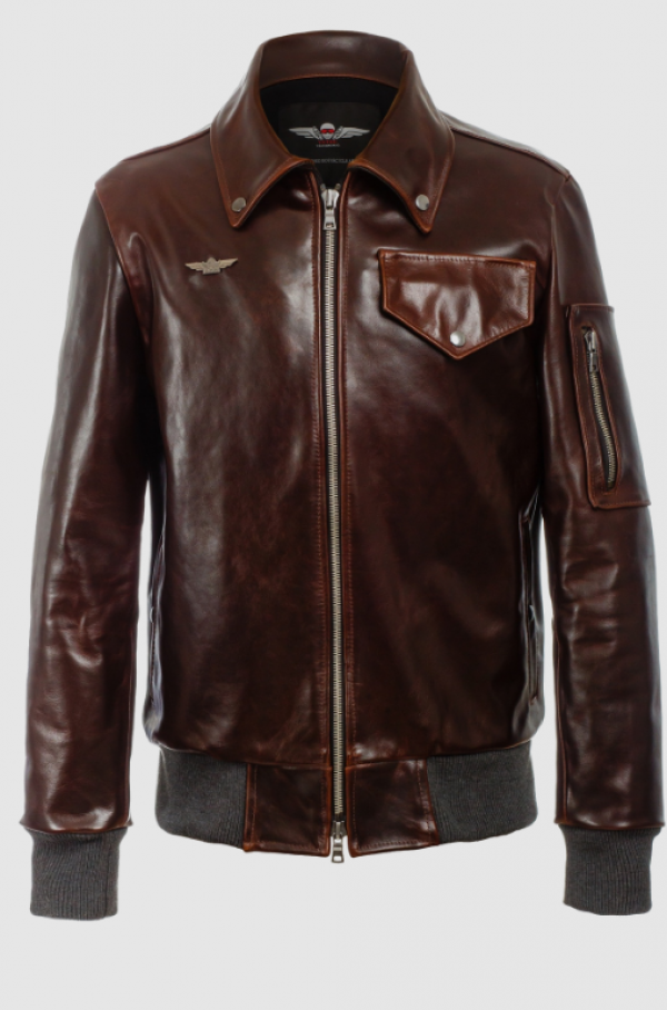 Jaket Aviator dengan Warna Metalik